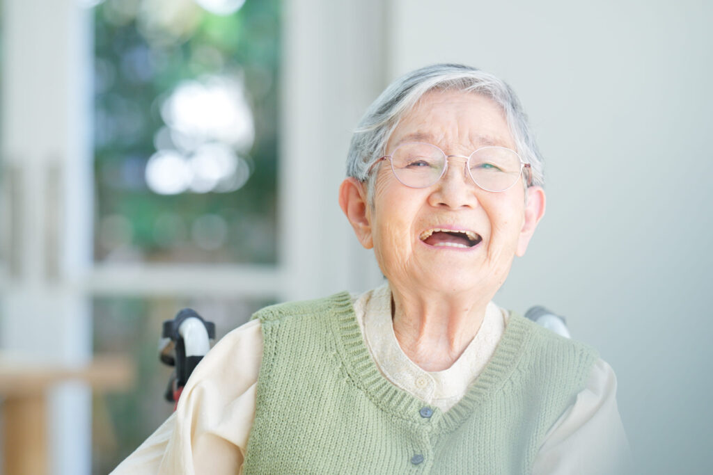笑顔の高齢者